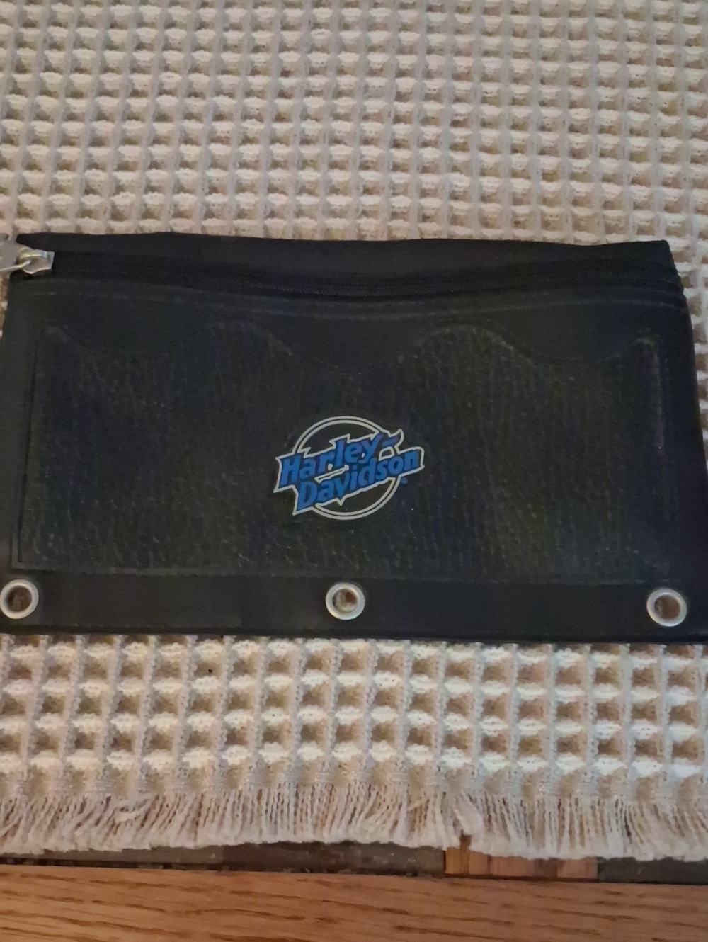 Harley-Davidson Black Wrist/Tool Pouch with Blue Logo